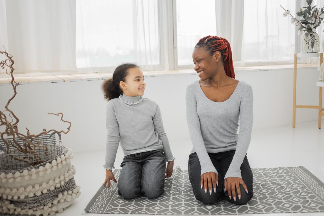 Stock photo of a mother and daughter enjoying time together